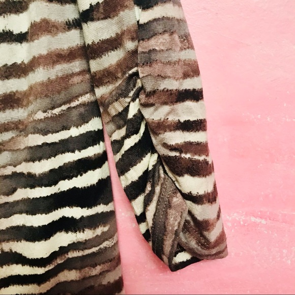 Tommy Bahama Animal Zebra Wrap Dress Sz M - Picture 7 of 14